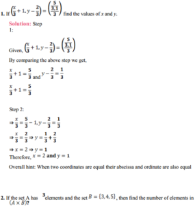 NCERT Solutions For Class 11 Maths Chapter 2 Relations And Functions Ex ...