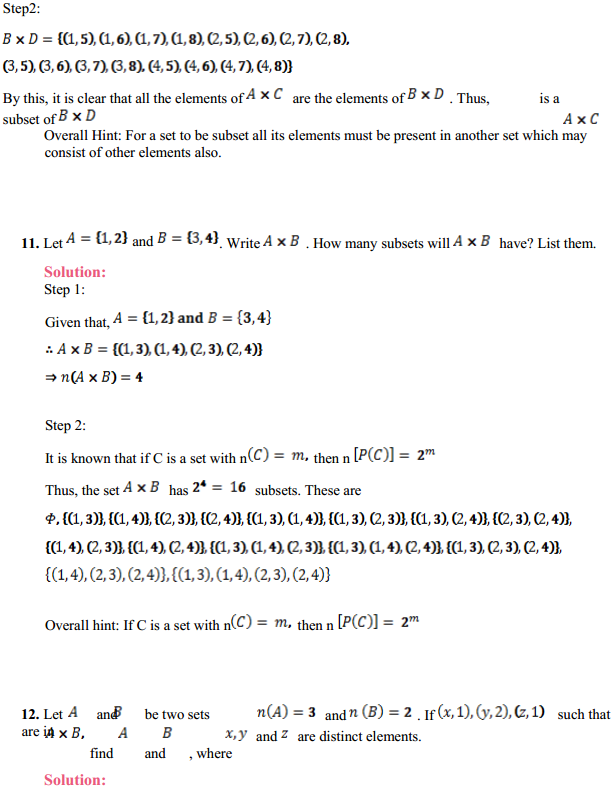 NCERT Solutions for Class 11 Maths Chapter 2 Relations and Functions Ex 2.1 6