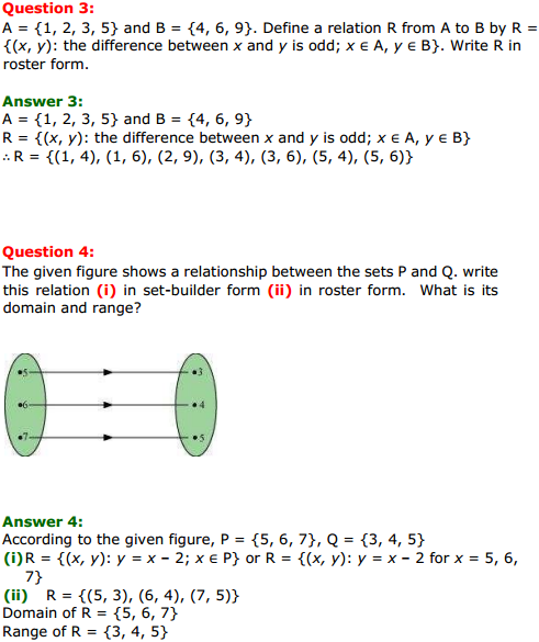 NCERT Solutions for Class 11 Maths Chapter 2 Relations and Functions Ex 2.2 2