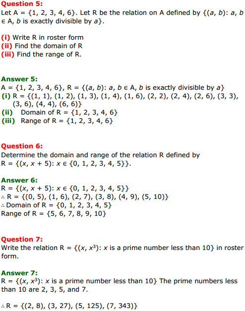 NCERT Solutions for Class 11 Maths Chapter 2 Relations and Functions Ex 2.2 3