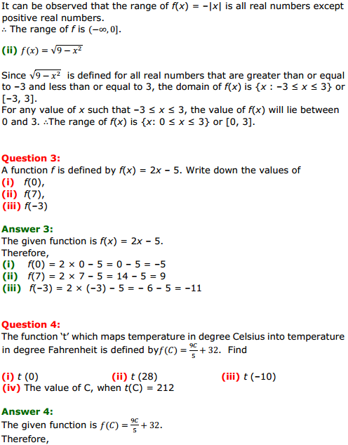 NCERT Solutions for Class 11 Maths Chapter 2 Relations and Functions Ex 2.3 2