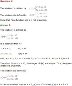 class 11 maths chapter 2 relations and functions exercise 2.3