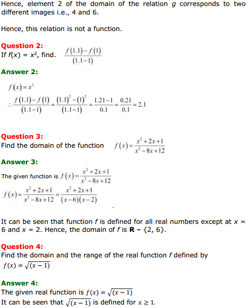 NCERT Solutions for Class 11 Maths Chapter 2 Relations and Functions Miscellaneous Exercise 2