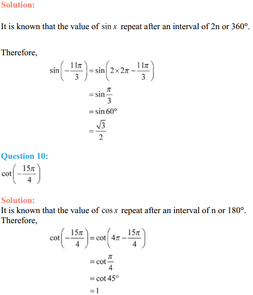 NCERT Solutions for Class 11 Maths Chapter 3 Trigonometric Functions Ex 3.2 14
