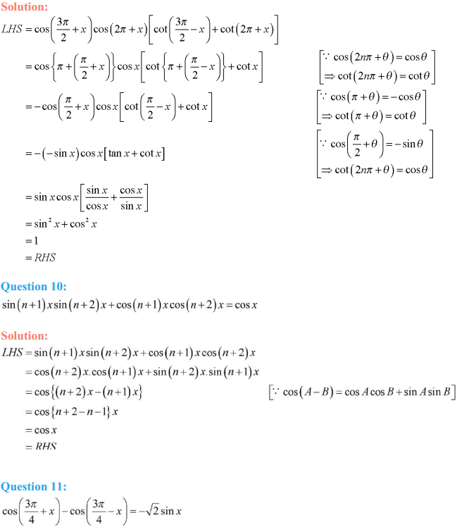 NCERT Solutions for Class 11 Maths Chapter 3 Trigonometric Functions Ex 3.3 7
