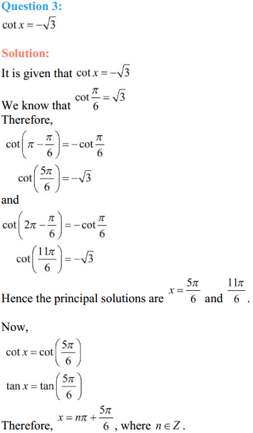 NCERT Solutions for Class 11 Maths Chapter 3 Trigonometric Functions Ex 3.4 3