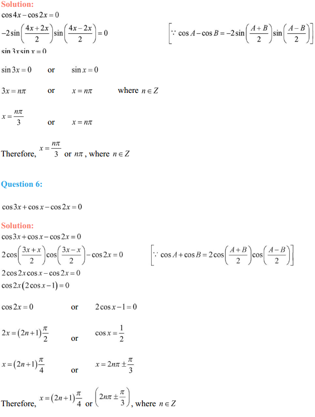 NCERT Solutions for Class 11 Maths Chapter 3 Trigonometric Functions Ex 3.4 5