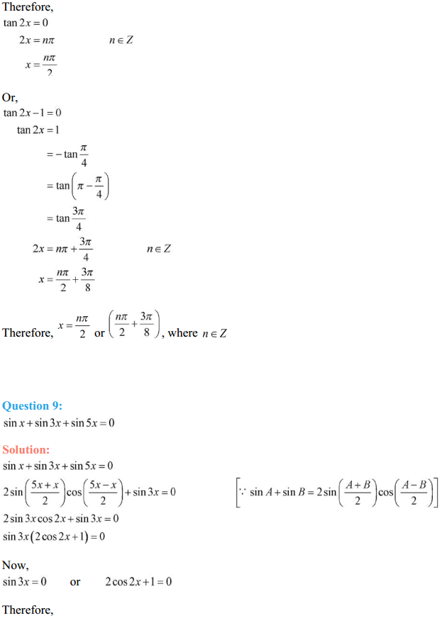 NCERT Solutions for Class 11 Maths Chapter 3 Trigonometric Functions Ex 3.4 8