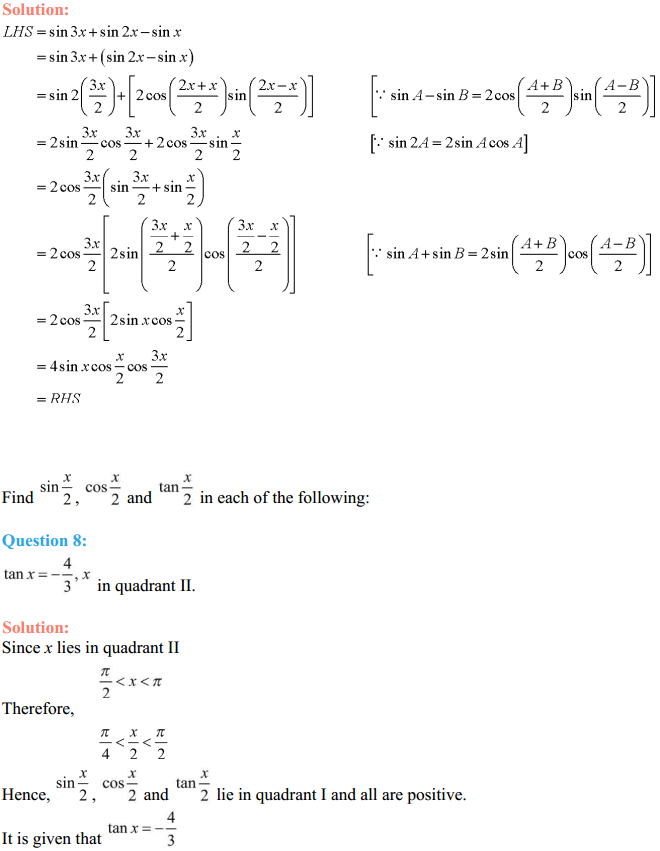 NCERT Solutions for Class 11 Maths Chapter 3 Trigonometric Functions Miscellaneous Exercise 5