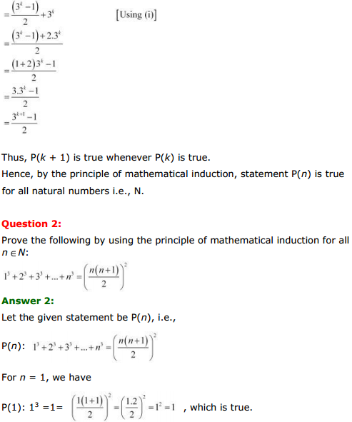 NCERT Solutions for Class 11 Maths Chapter 4 Principle of Mathematical Induction Ex 4.1 2
