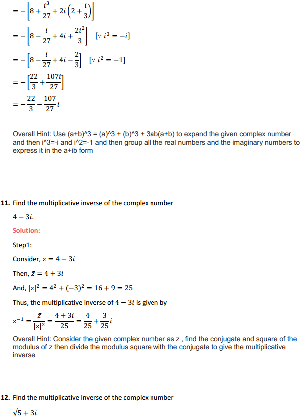 NCERT Solutions for Class 11 Maths Chapter 5 Complex Numbers and Quadratic Equations Ex 5.1 6