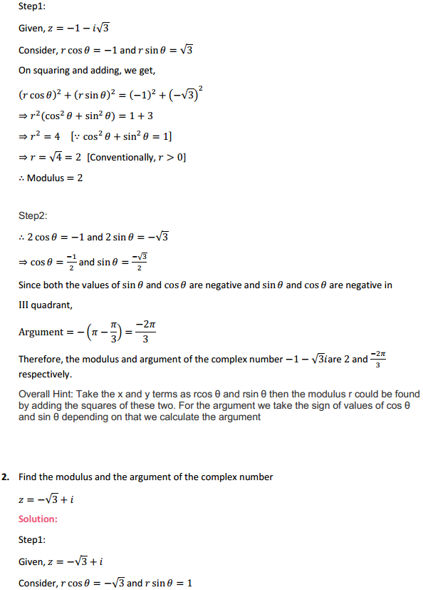 NCERT Solutions for Class 11 Maths Chapter 5 Complex Numbers and Quadratic Equations Ex 5.2 2