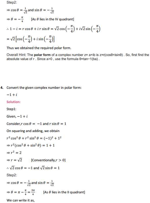NCERT Solutions for Class 11 Maths Chapter 5 Complex Numbers and Quadratic Equations Ex 5.2 4