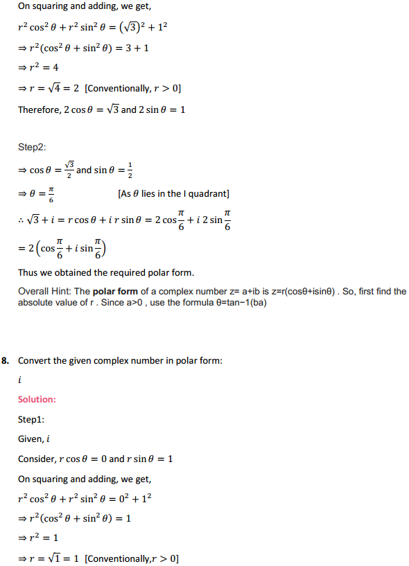 NCERT Solutions for Class 11 Maths Chapter 5 Complex Numbers and Quadratic Equations Ex 5.2 7