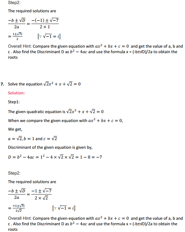 NCERT Solutions for Class 11 Maths Chapter 5 Complex Numbers and Quadratic Equations Ex 5.3 5