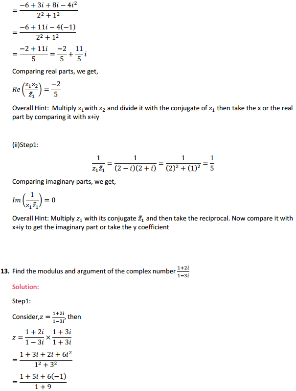 NCERT Solutions for Class 11 Maths Chapter 5 Complex Numbers and Quadratic Equations Miscellaneous Exercise 12