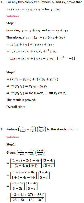 NCERT Solutions for Class 11 Maths Chapter 5 Complex Numbers and Quadratic Equations Miscellaneous Exercise 2