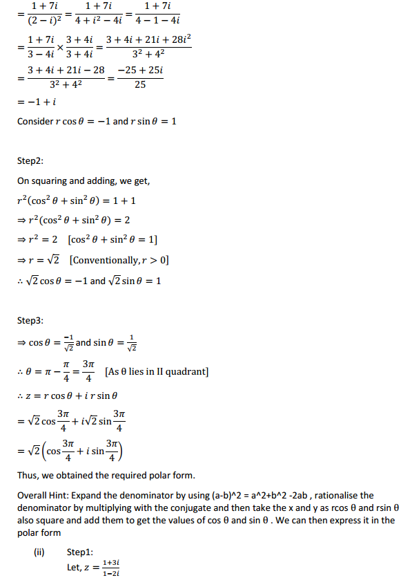 NCERT Solutions for Class 11 Maths Chapter 5 Complex Numbers and Quadratic Equations Miscellaneous Exercise 5