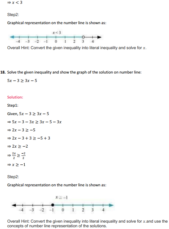 NCERT Solutions for Class 11 Maths Chapter 6 Linear Inequalities Ex 6.1 13