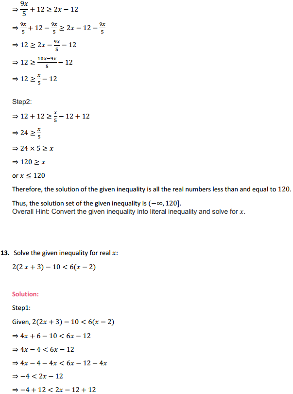 NCERT Solutions for Class 11 Maths Chapter 6 Linear Inequalities Ex 6.1 9