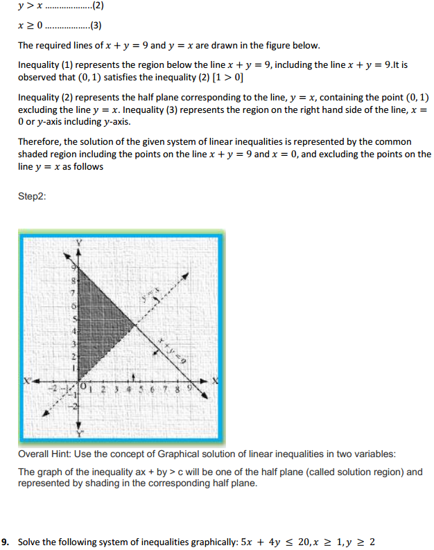 NCERT Solutions for Class 11 Maths Chapter 6 Linear Inequalities Ex 6.3 9