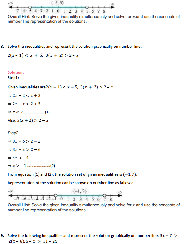 NCERT Solutions for Class 11 Maths Chapter 6 Linear Inequalities Miscellaneous Exercise 5