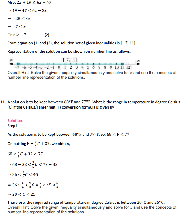 NCERT Solutions for Class 11 Maths Chapter 6 Linear Inequalities Miscellaneous Exercise 7