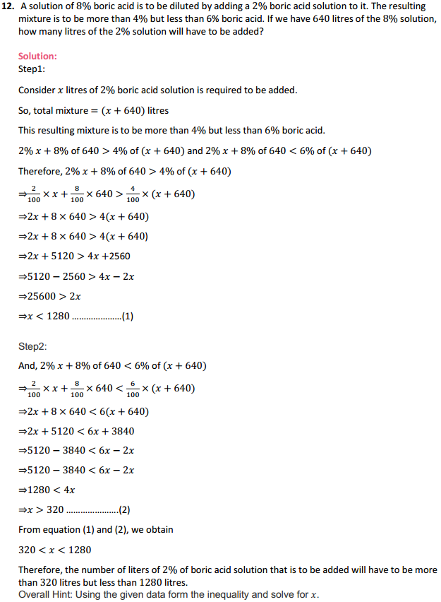 NCERT Solutions for Class 11 Maths Chapter 6 Linear Inequalities Miscellaneous Exercise 8