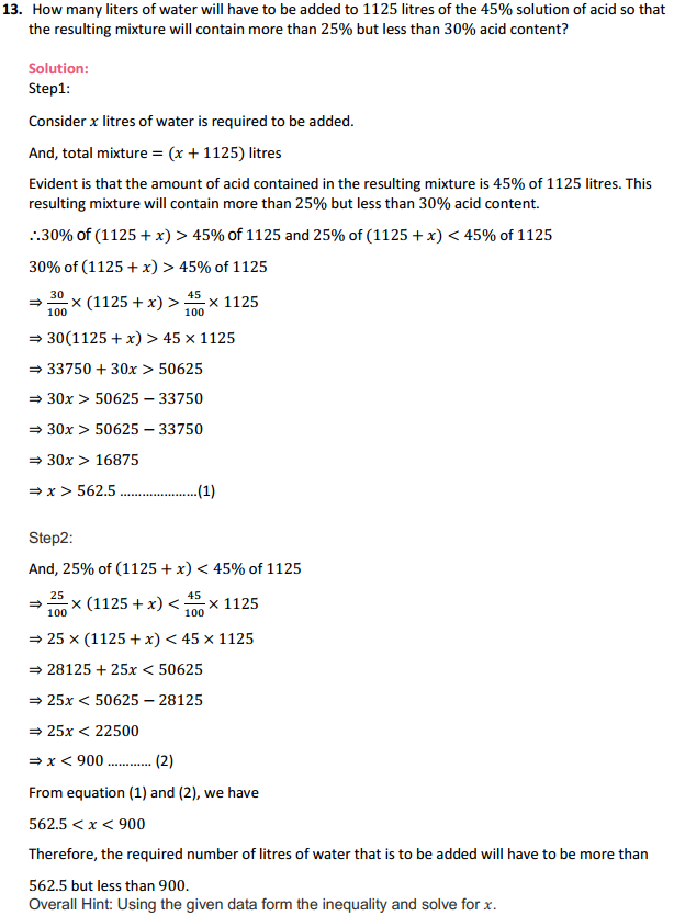 NCERT Solutions for Class 11 Maths Chapter 6 Linear Inequalities Miscellaneous Exercise 9
