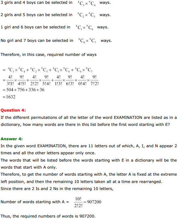 NCERT Solutions for Class 11 Maths Chapter 7 Permutations and Combinations Miscellaneous Exercise 3