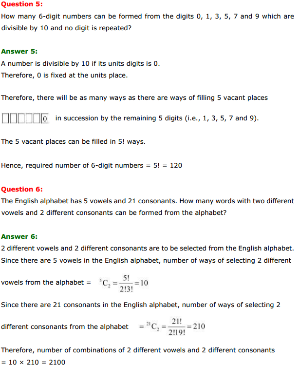 NCERT Solutions for Class 11 Maths Chapter 7 Permutations and Combinations Miscellaneous Exercise 4