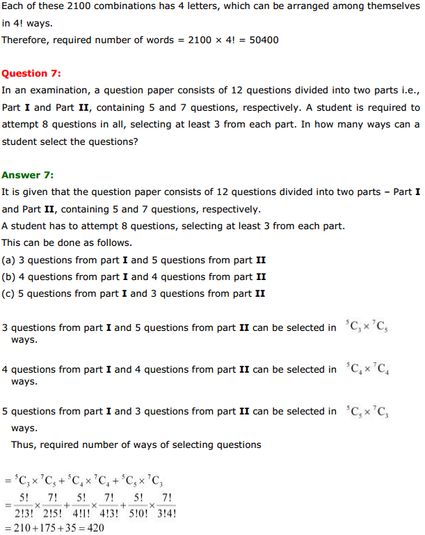 NCERT Solutions for Class 11 Maths Chapter 7 Permutations and Combinations Miscellaneous Exercise 5