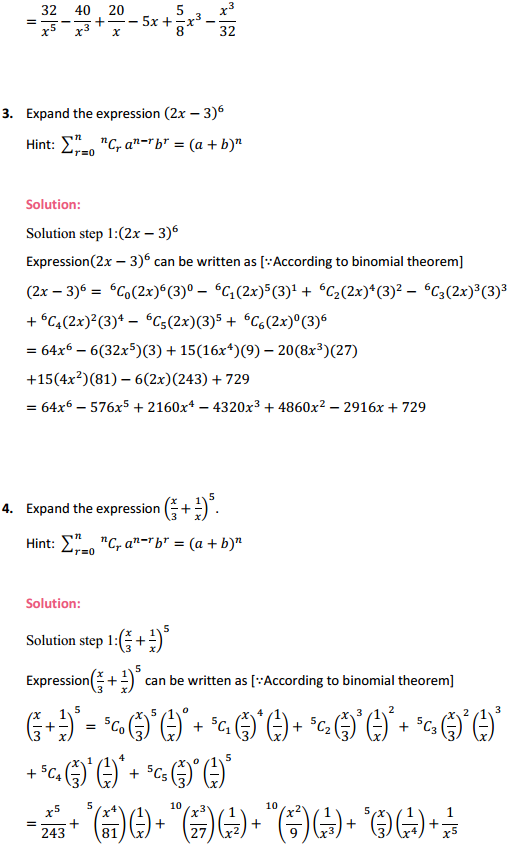 NCERT Solutions for Class 11 Maths Chapter 8 Binomial Theorem Ex 8.1 2