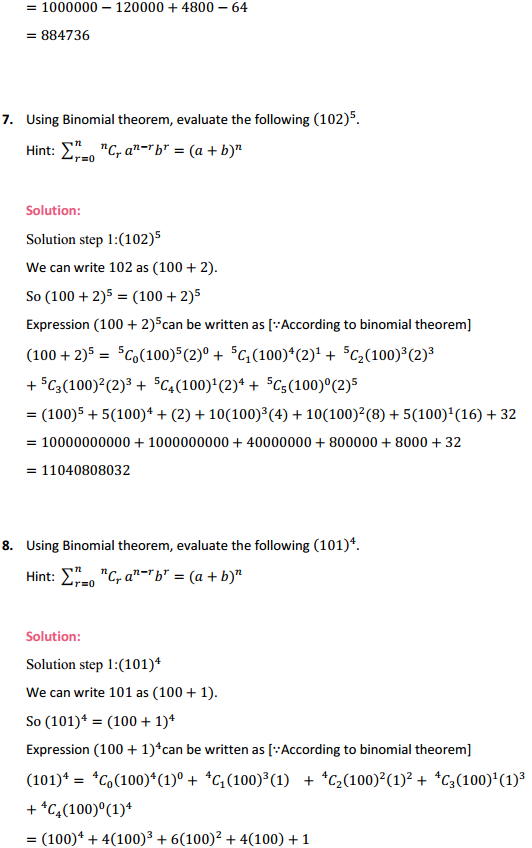 NCERT Solutions for Class 11 Maths Chapter 8 Binomial Theorem Ex 8.1 4
