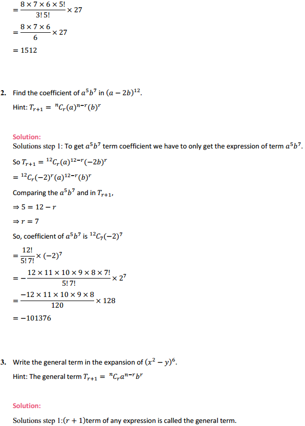 NCERT Solutions for Class 11 Maths Chapter 8 Binomial Theorem Ex 8.2 2