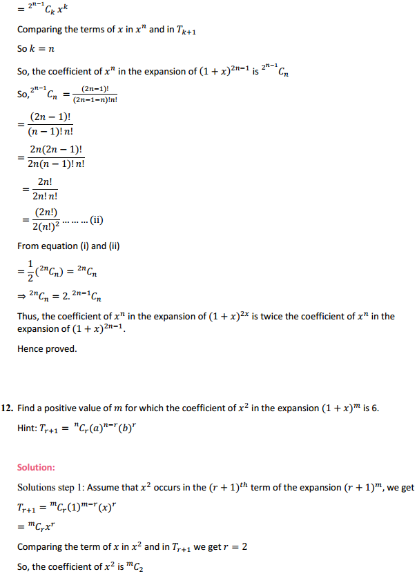 NCERT Solutions for Class 11 Maths Chapter 8 Binomial Theorem Ex 8.2 9