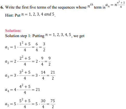 NCERT Solutions for Class 11 Maths Chapter 9 Sequences and Series Ex 9.1 5