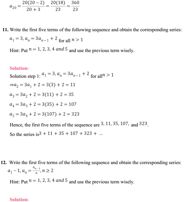 NCERT Solutions for Class 11 Maths Chapter 9 Sequences and Series Ex 9.1 8