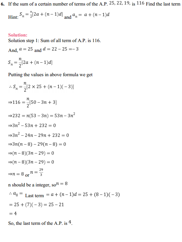 NCERT Solutions for Class 11 Maths Chapter 9 Sequences and Series Ex 9.2 7