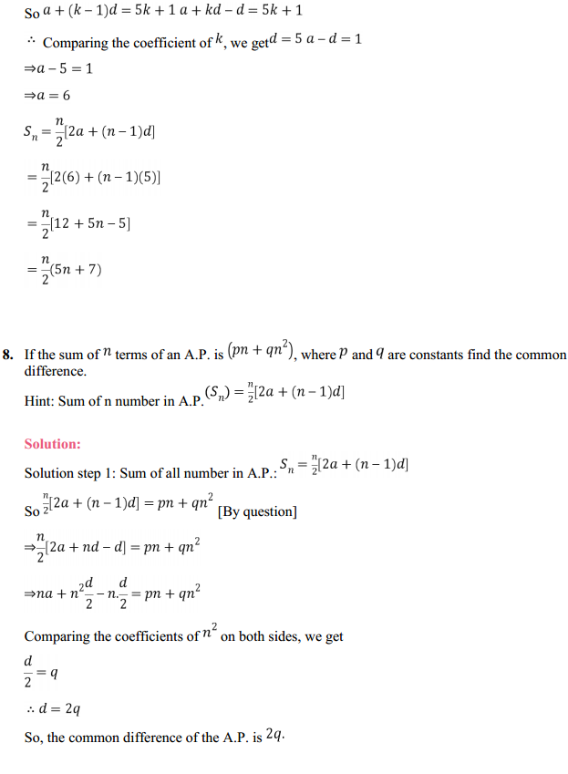 NCERT Solutions for Class 11 Maths Chapter 9 Sequences and Series Ex 9.2 9