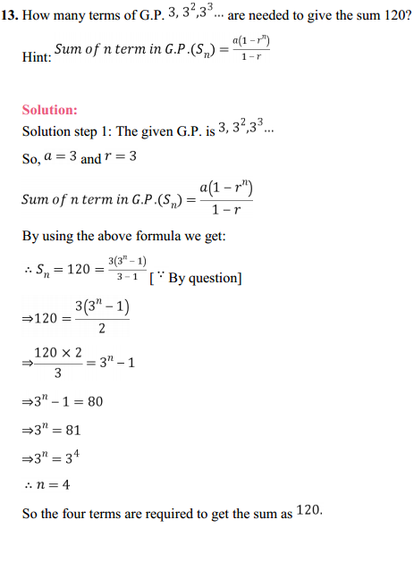 NCERT Solutions for Class 11 Maths Chapter 9 Sequences and Series Ex 9.3 14