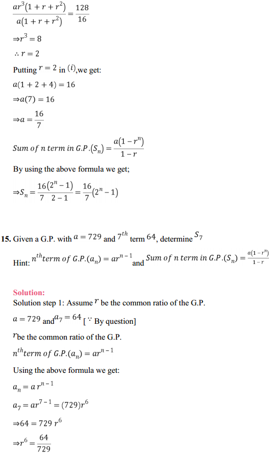 NCERT Solutions for Class 11 Maths Chapter 9 Sequences and Series Ex 9.3 16