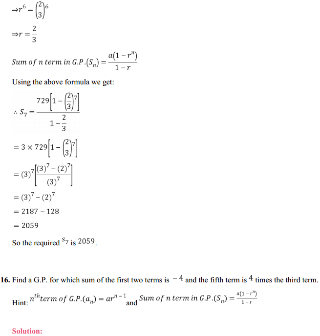 NCERT Solutions for Class 11 Maths Chapter 9 Sequences and Series Ex 9.3 17