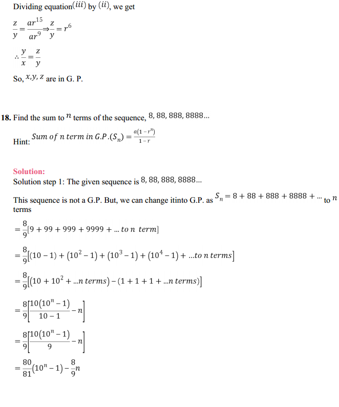 NCERT Solutions for Class 11 Maths Chapter 9 Sequences and Series Ex 9.3 21