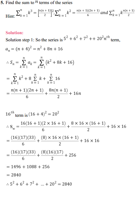 NCERT Solutions for Class 11 Maths Chapter 9 Sequences and Series Ex 9.4 5