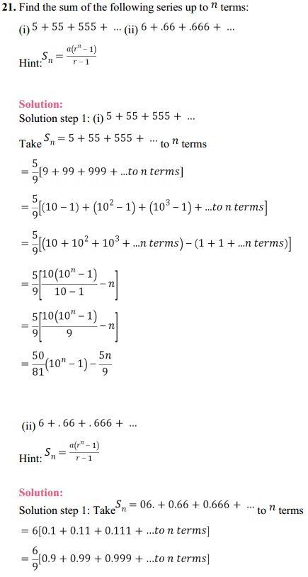 NCERT Solutions for Class 11 Maths Chapter 9 Sequences and Series Miscellaneous Exercise 31