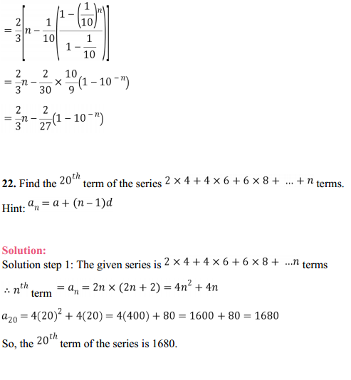 NCERT Solutions for Class 11 Maths Chapter 9 Sequences and Series Miscellaneous Exercise 33