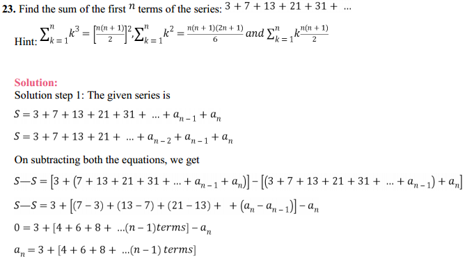 NCERT Solutions for Class 11 Maths Chapter 9 Sequences and Series Miscellaneous Exercise 34