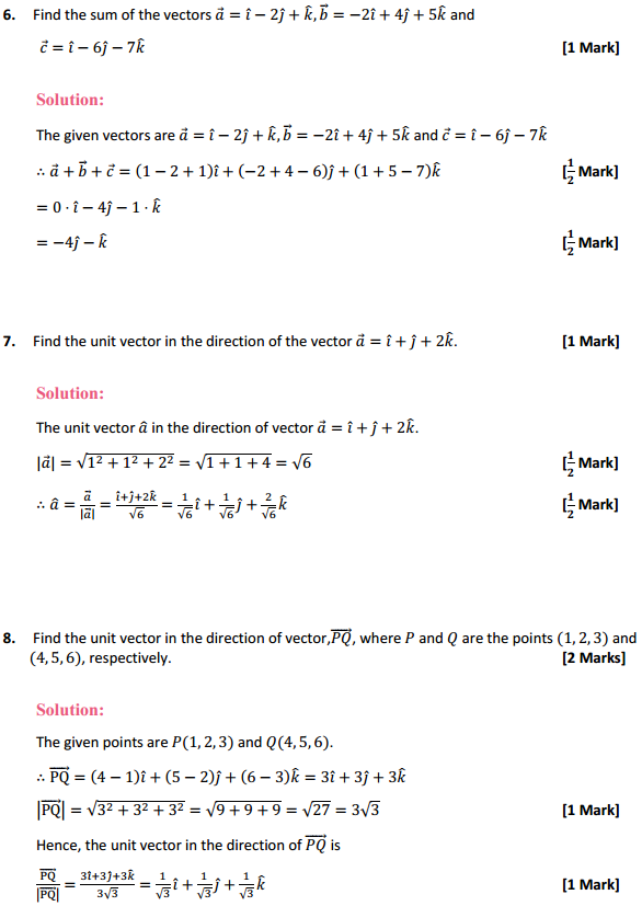 NCERT Solutions for Class 12 Maths Chapter 10 Vector Algebra Ex 10.2 3