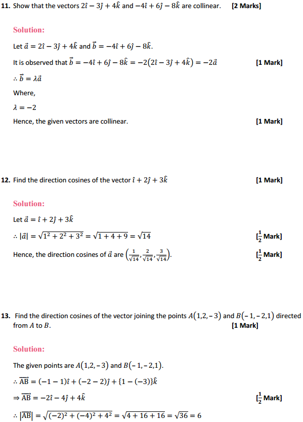 NCERT Solutions for Class 12 Maths Chapter 10 Vector Algebra Ex 10.2 5